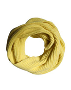 Yellow Cotton Knitted Neck Foulard 270cm x 31cm  Men Scarf