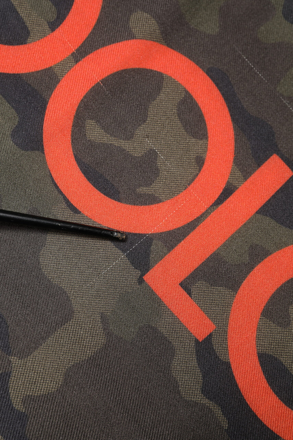 Green Camouflage Logo Cashmere 138cm x 137cm Men Scarf