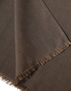 Brown Polyester Neck Warmer Shawl 185cm x 165cm  Men Scarf