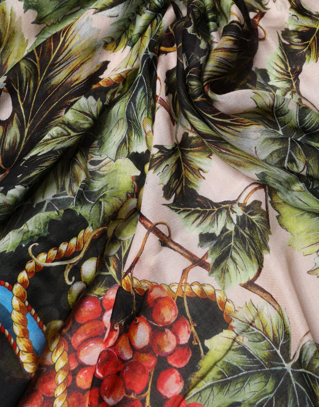 Multicolor Grapes Print Wrap Shawl 196cm x 134cm  Scarf