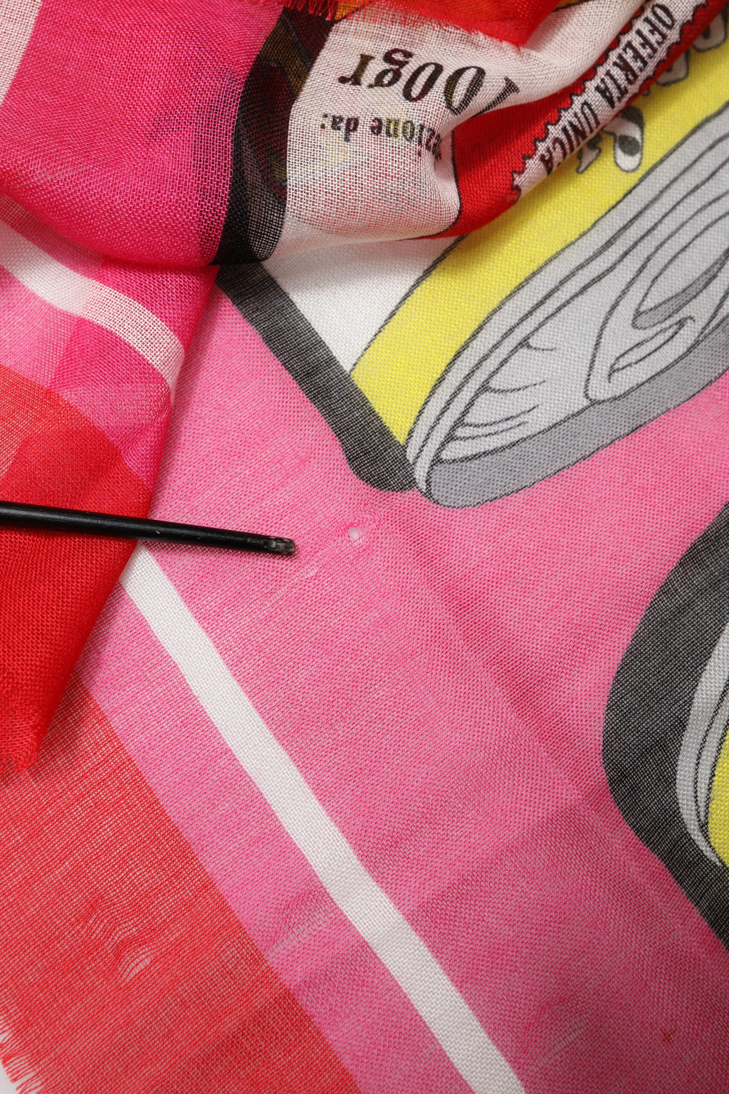 Pink DG Amore Print Neck Square Shawl 140cm x 135cm  Scarf