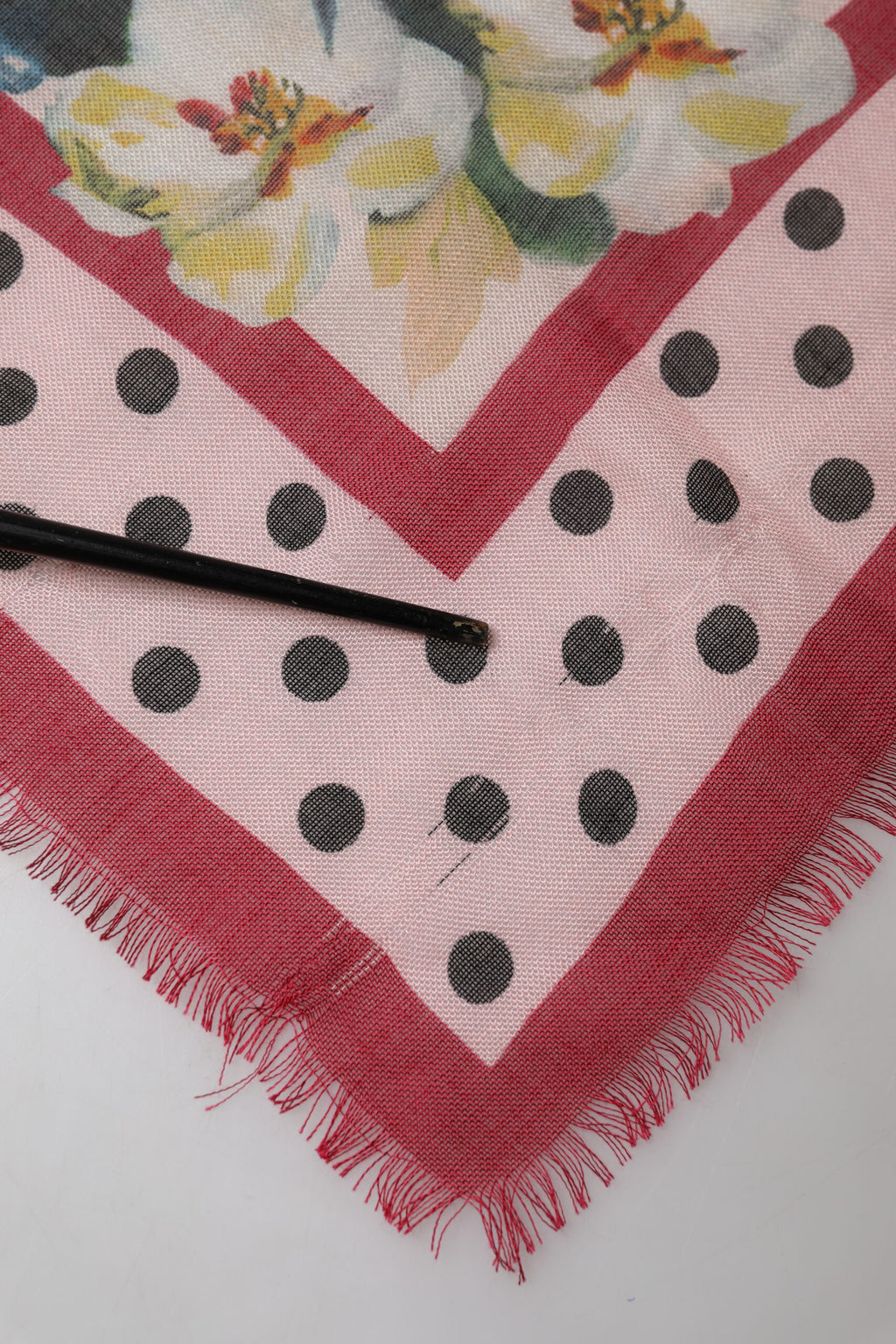 Multicolor Floral Print Square Stole 136cm x 130cm Scarf