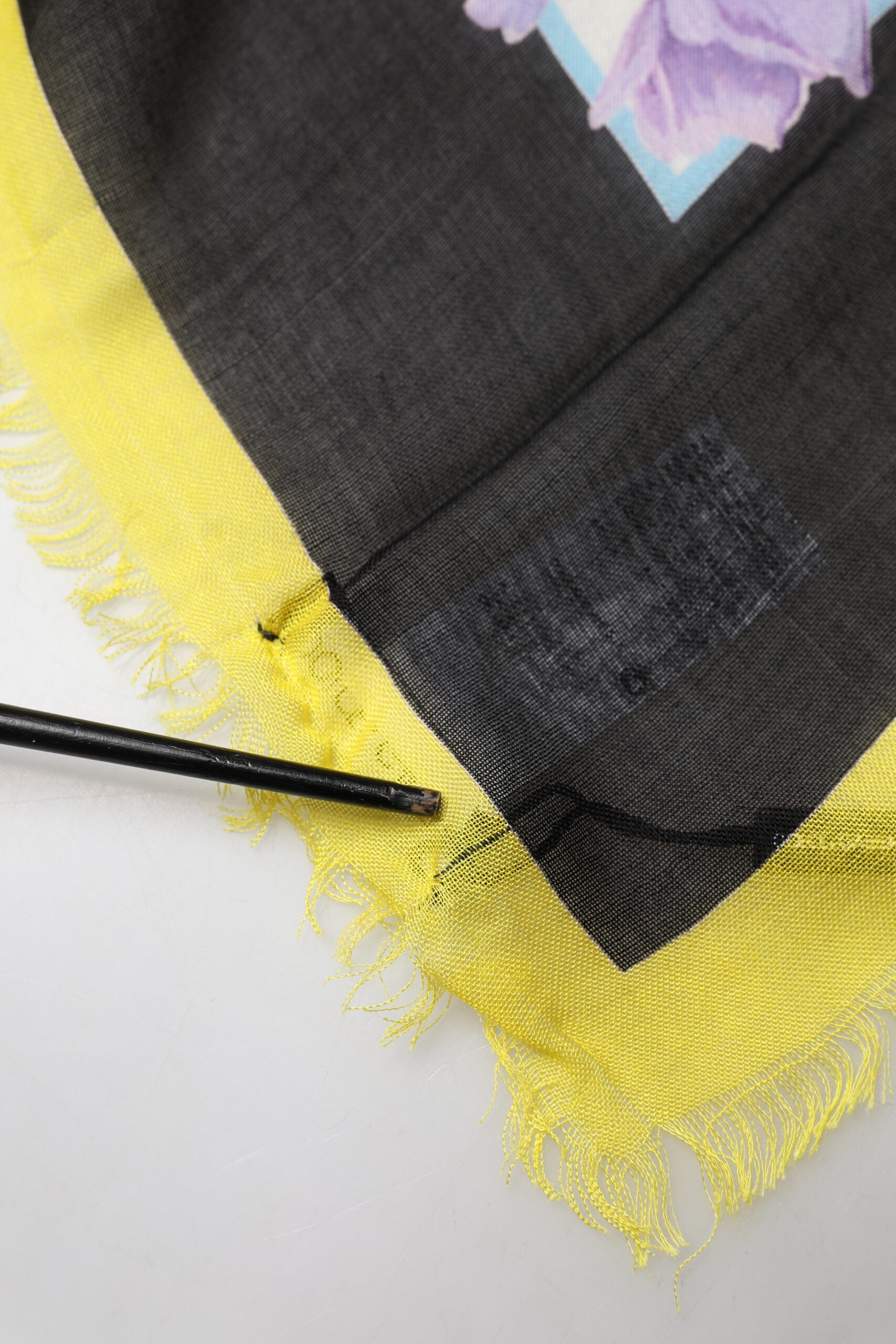 Multicolor Floral Print Square Stole 135cm x 130cm Scarf