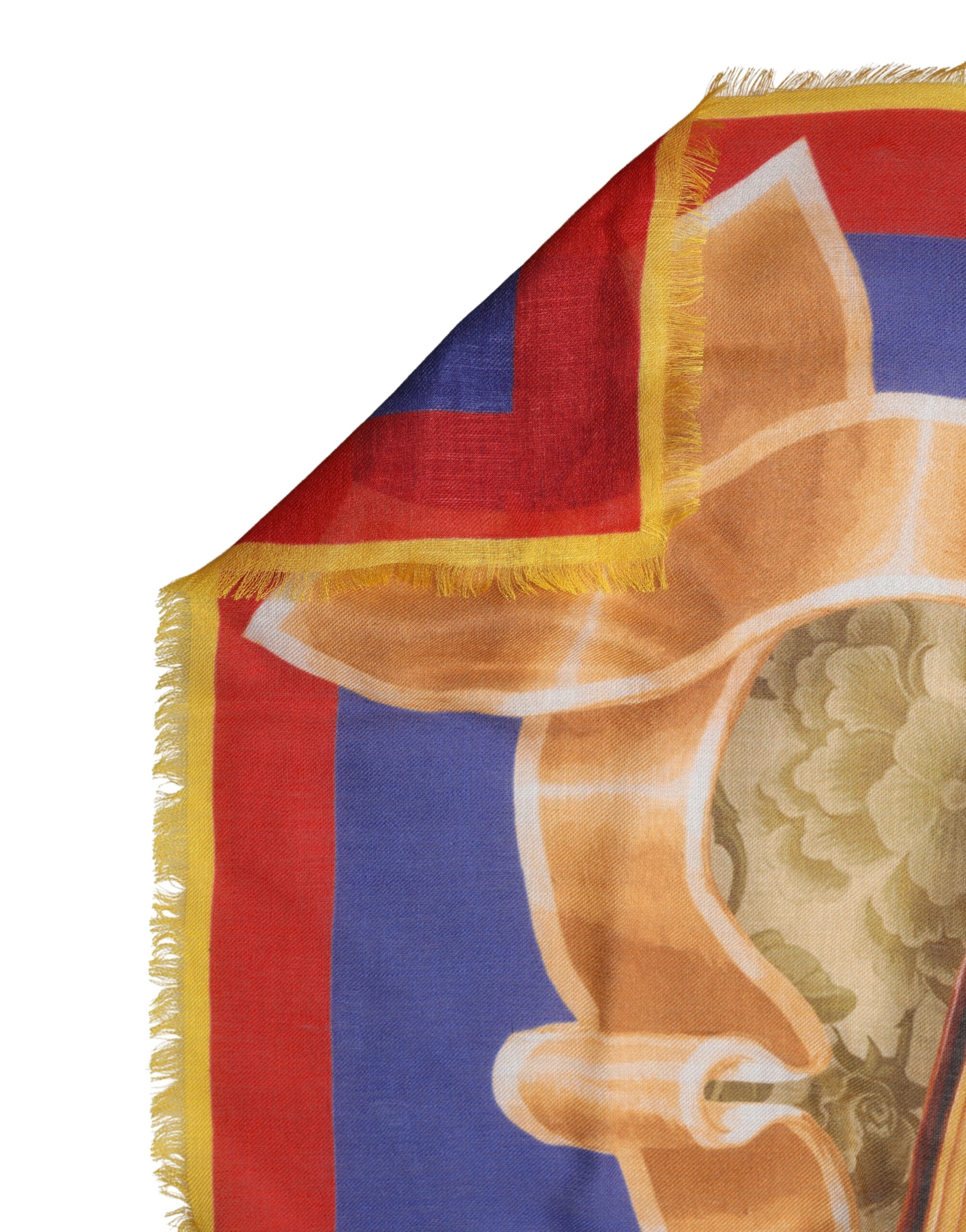 Multicolor Italy China Shawl Wrap 140cm x 130cm  Scarf