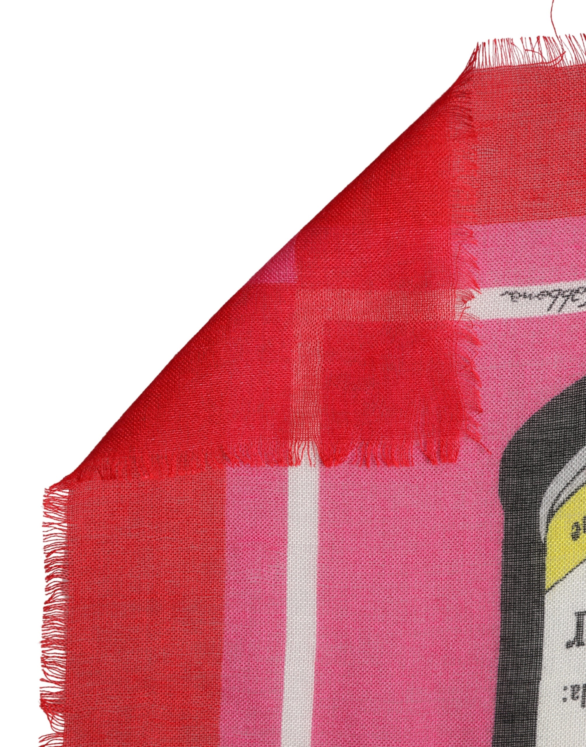 Pink DG Amore Print Neck Square Shawl 140cm x 140cm Scarf