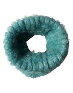Teal Mohair Wool Knitted Wrap Shawl 62cm x 32.5cm Scarf