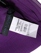 Purple Silk Neck Wrap Shawl Stole 200cm x 134cm Scarf