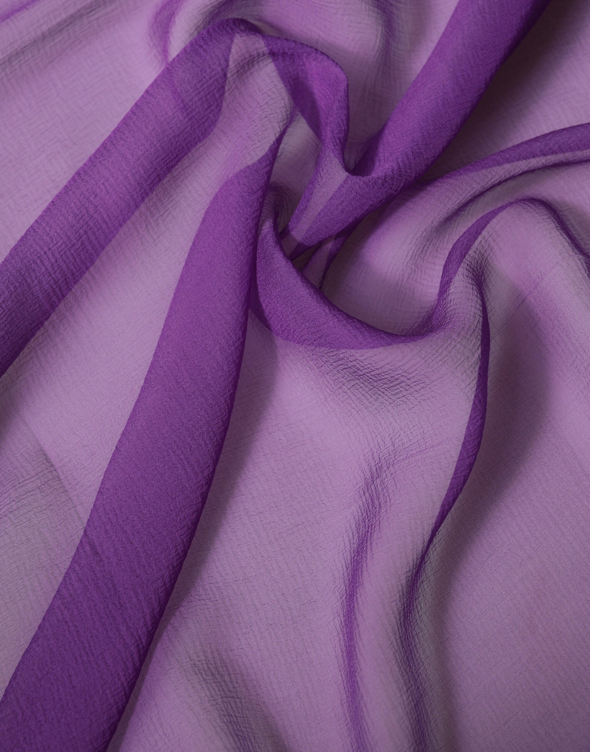 Purple Silk Neck Wrap Shawl Stole 200cm x 134cm Scarf