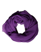 Purple Silk Neck Wrap Shawl Stole 200cm x 134cm Scarf