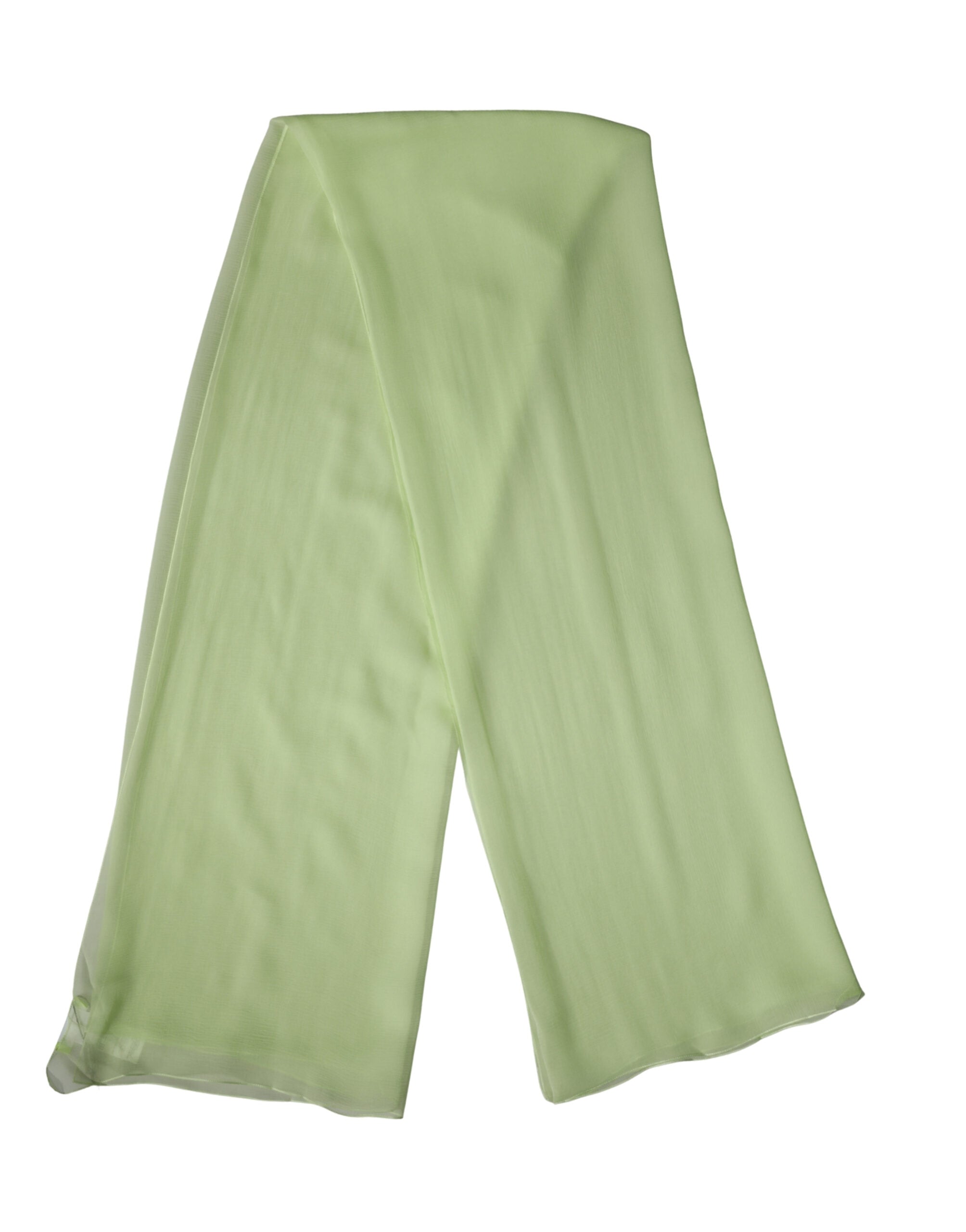 Light Green Silk Neck Wrap Stole 200cm x 134cm Scarf