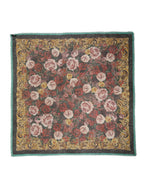Multicolor Floral Cashmere Square Stole  Scarf