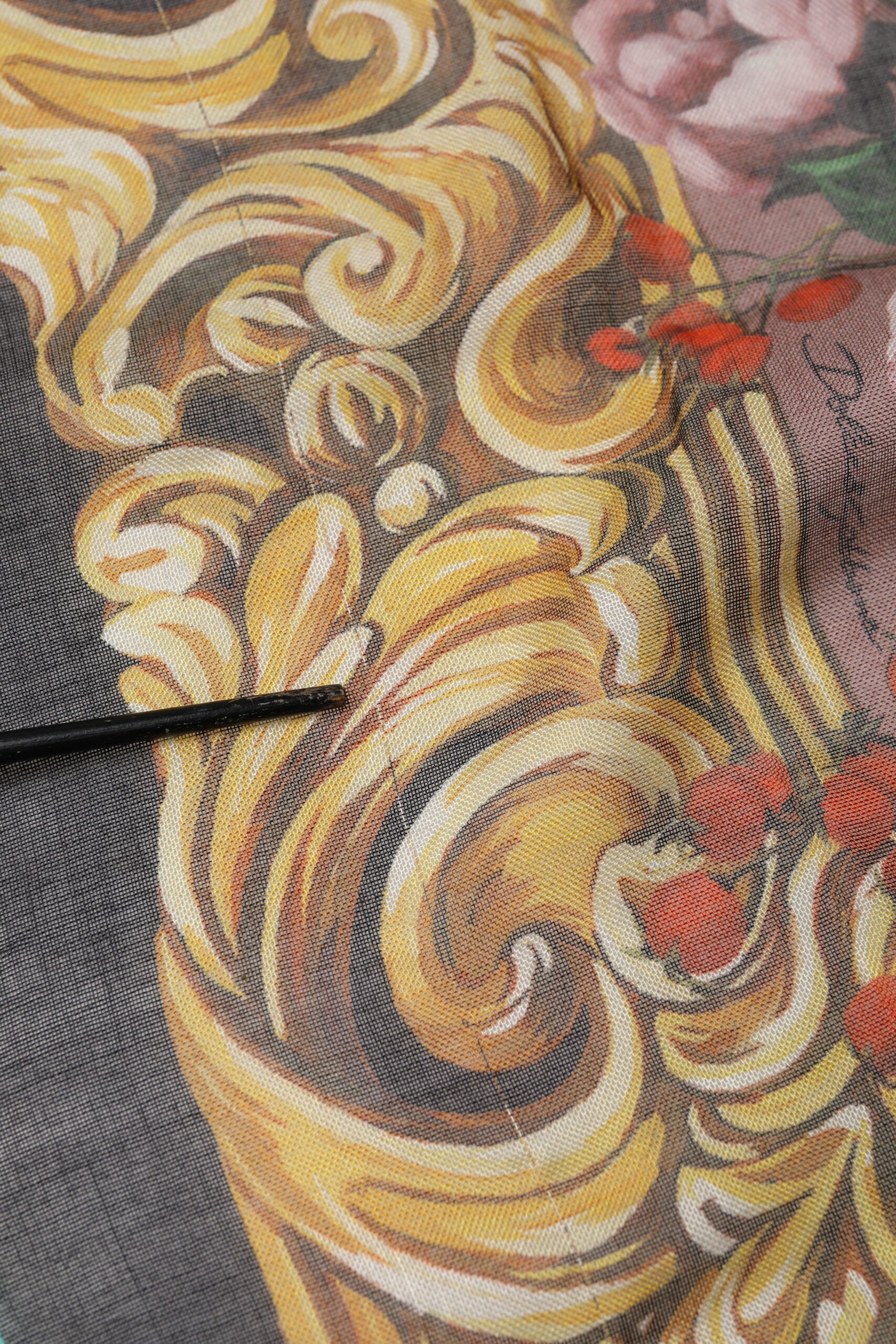 Multicolor Floral Cashmere Square Stole 134cmx134cm Scarf