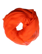Bright Red Silk Wrap Shawl Foulard 132cm x 98cm Scarf