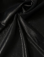 Black Silk Square Wrap Shawl Foulard 122cm x 120cm  Scarf