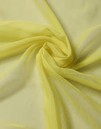 Yellow Silk Neck Wrap Shawl Foulard 120cm x 117cm Scarf