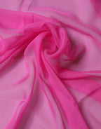Pink Silk Neck Wrap Shawl Foulard 134cm x 131cm Scarf