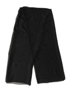 Black Silk Neck Wrap Shawl Stole 167cm x 126cm Scarf