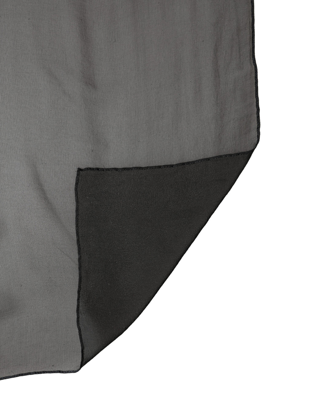 Black Silk Neck Wrap Shawl Stole 167cm x 126cm Scarf