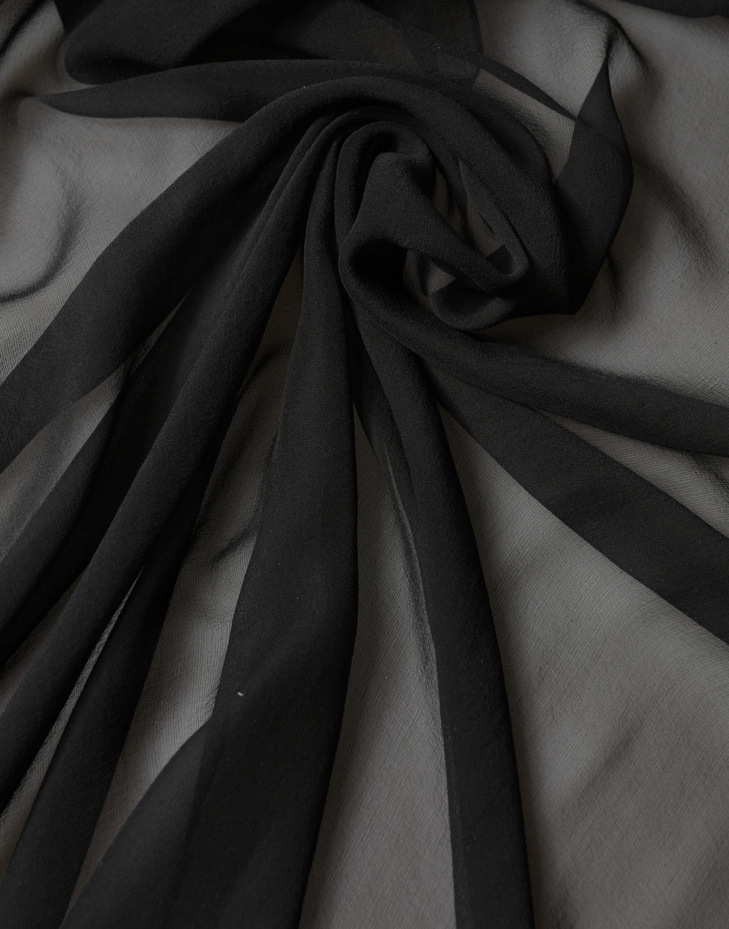 Black Silk Neck Wrap Shawl Stole 167cm x 126cm Scarf