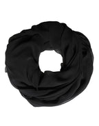 Black Silk Neck Wrap Shawl Stole 167cm x 126cm Scarf