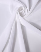 White Silk Neck Wrap Shawl Stole 200cm x 64cm  Scarf