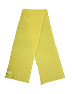 Yellow Silk Neck Wrap Shawl Stole 200cm x 64cm Scarf