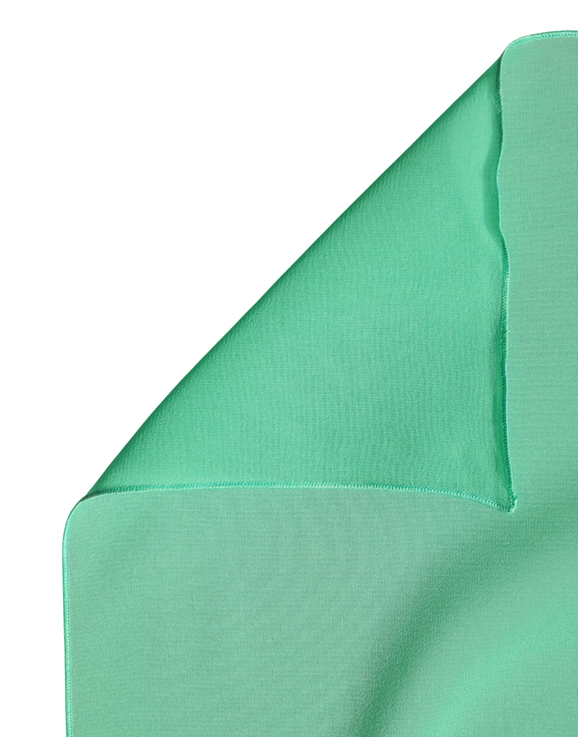 Green Silk Neck Wrap Shawl Stole 200cm x 64cm  Scarf