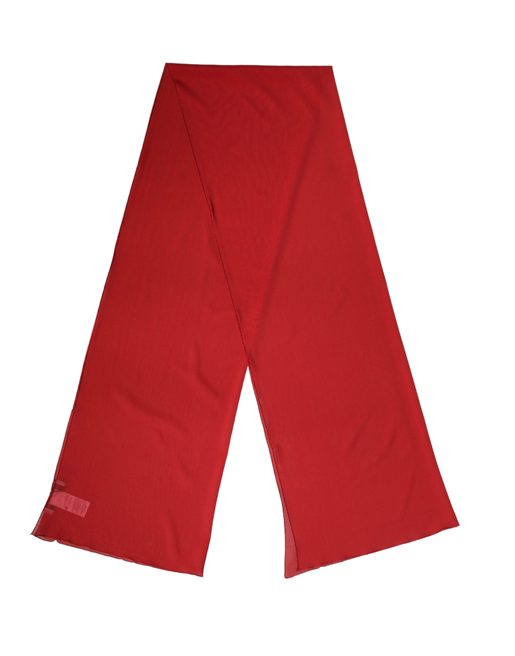 Red Silk Neck Wrap Shawl Women Stole 200cm x 64cm Scarf