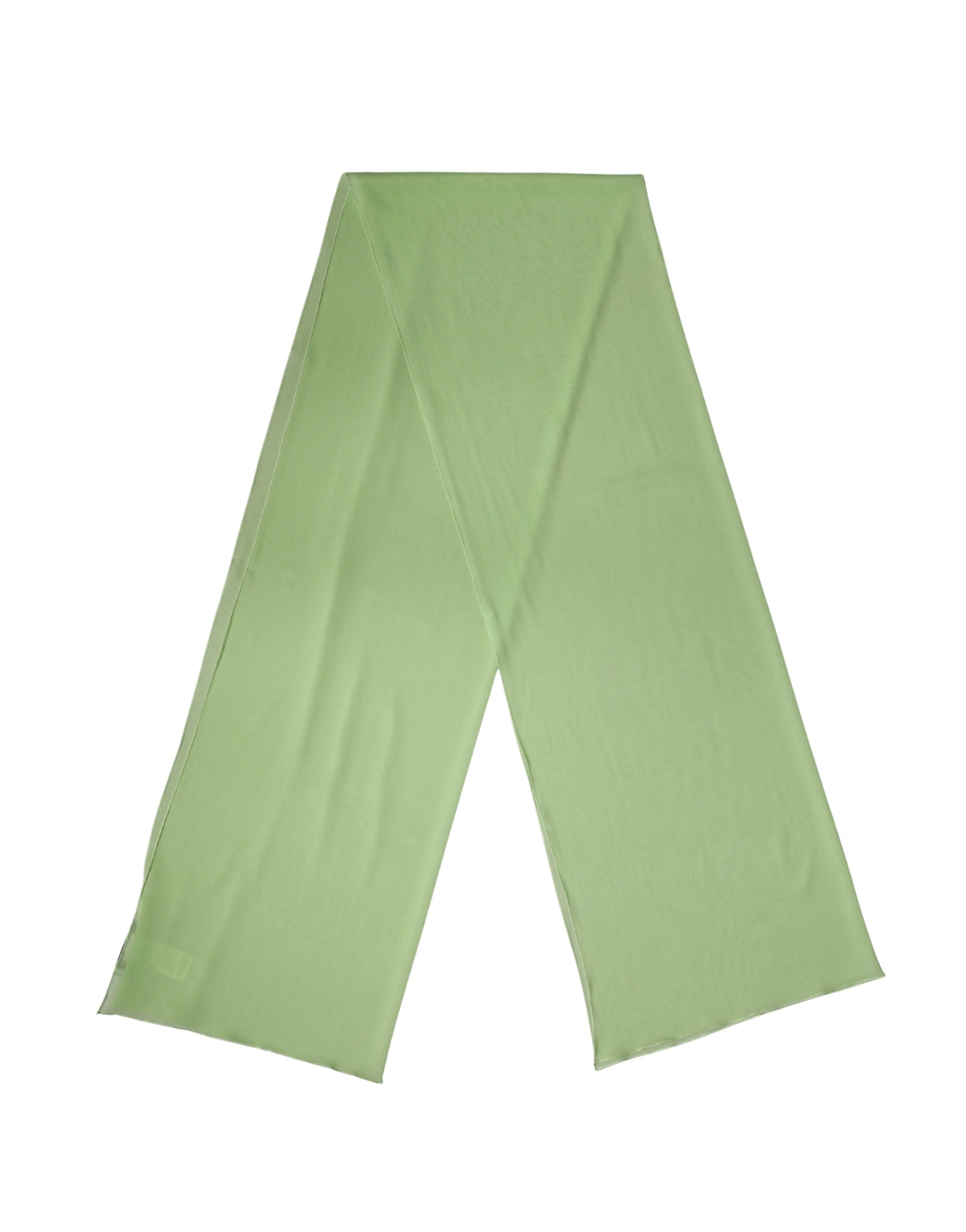Light Green Silk Neck Wrap Shawl Stole 200cm x 64cm  Scarf