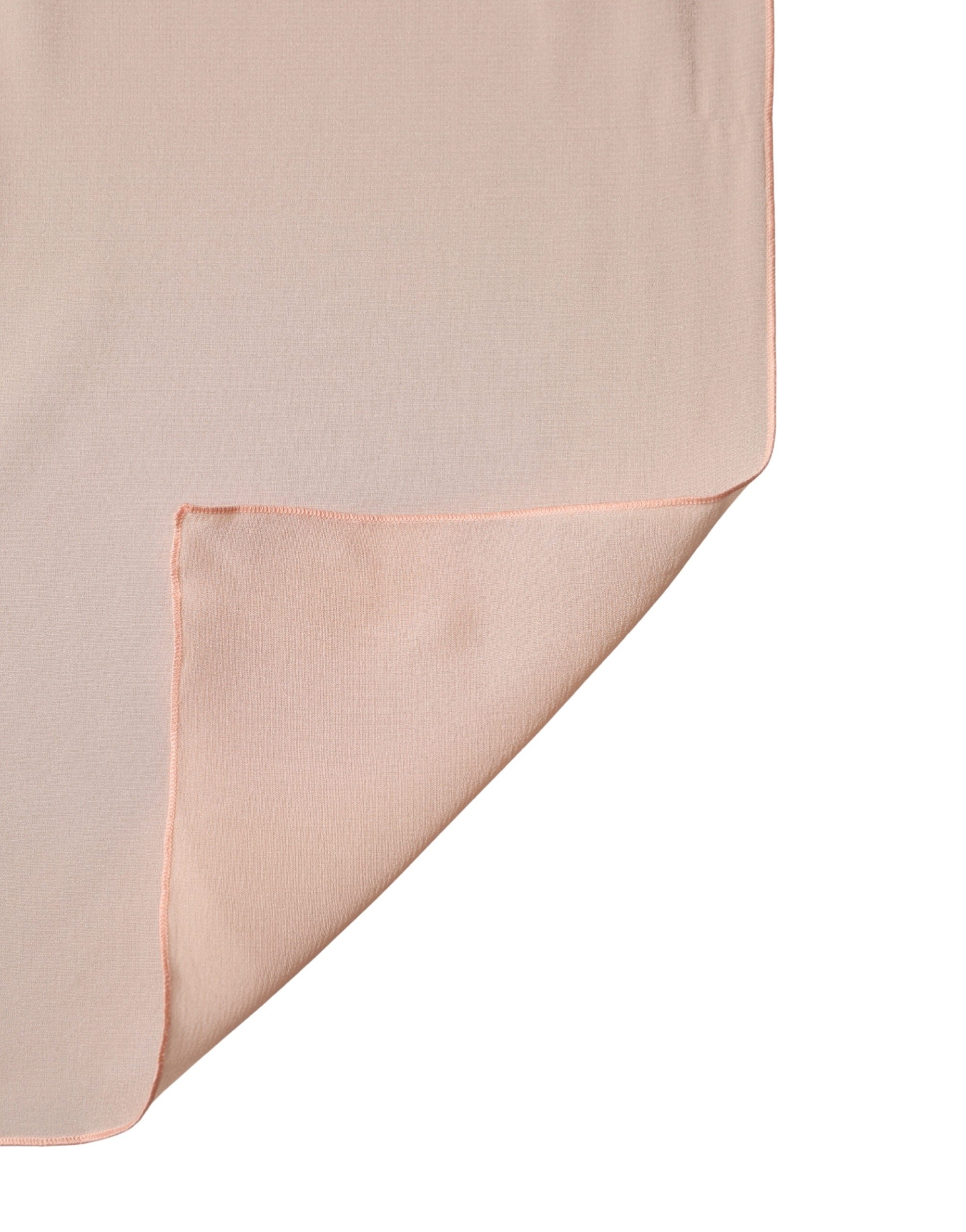 Peach Silk Neck Wrap Shawl Women Stole 200cm x 64cm  Scarf