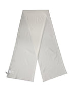 Off White Silk Neck Wrap Shawl Stole 200cm x 64cm Scarf