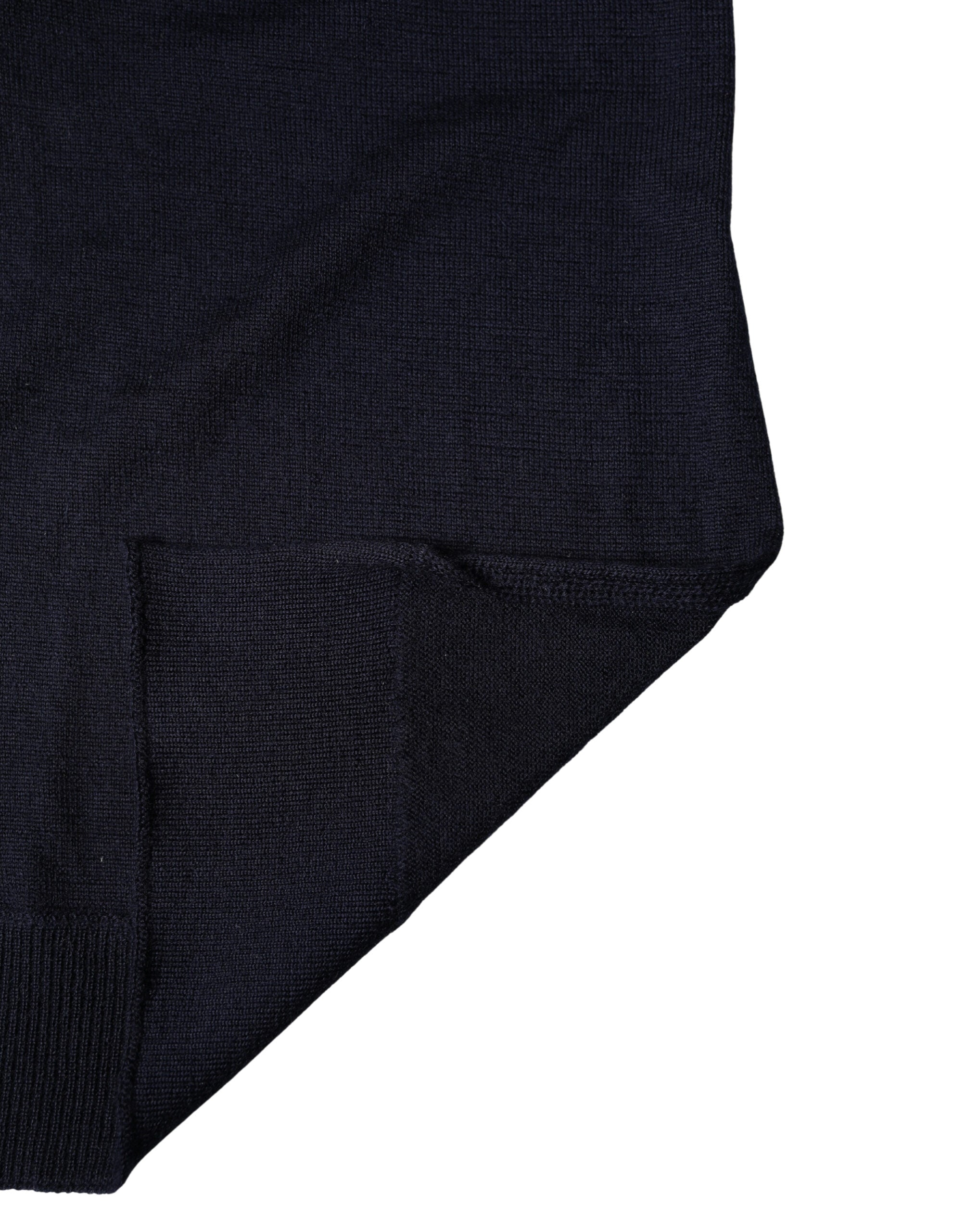 Black Wool Knitted Shawl Neck Wrap 200cm x 25cm  Scarf