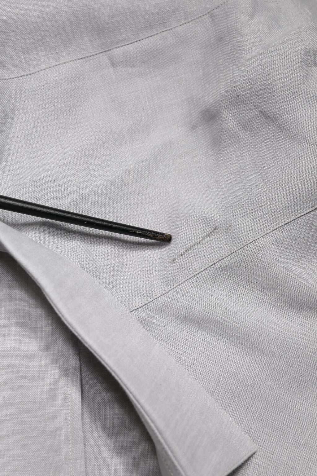 Gray GOLD Linen Long Sleeves Dress Men Shirt