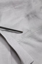 Gray GOLD Linen Long Sleeves Dress Men Shirt