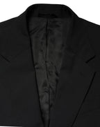 Black MARTINI Single Breasted Tuxedo Blazer