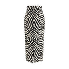 Multicolor Calf Leather Bos Taurus Skirt