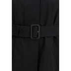 Black Cotton Trench Coat