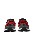 Gray Leather Chunky Sneakers