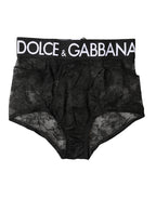 Black Logo Girdle High Waist Panty Underwear