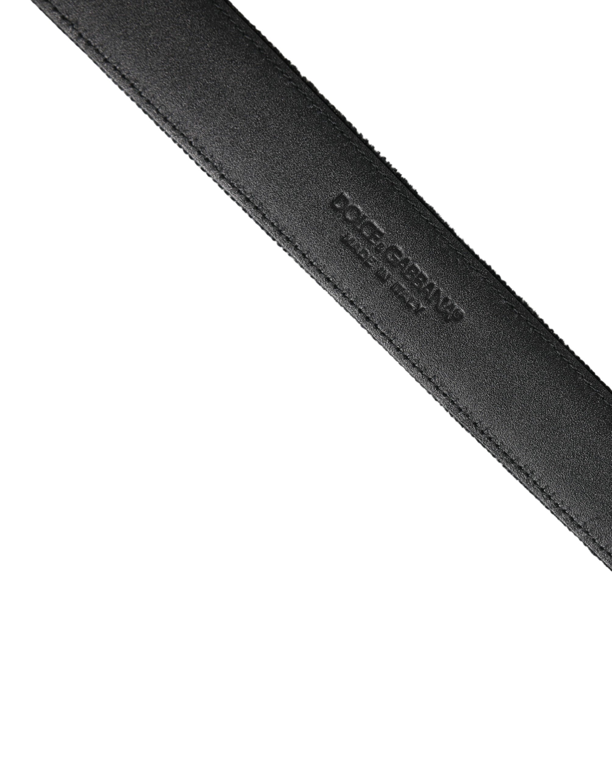 Black Suede Silver Tone Metal Buckle Men Belt