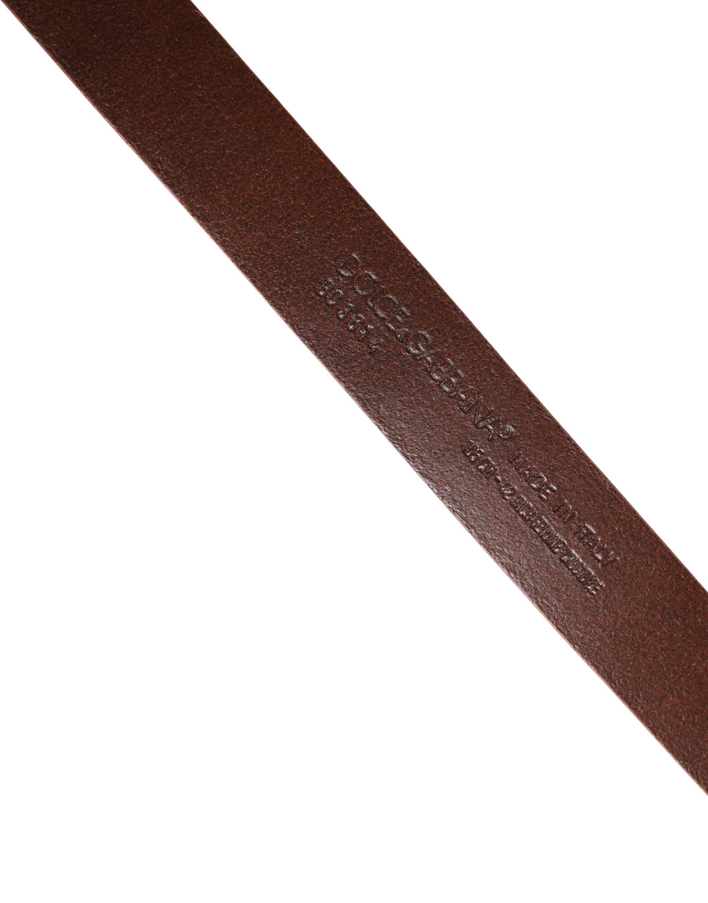 Red Leather Gold Tone Metal Buckle Men Belt