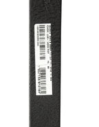 Black Leather Silver Chain Waist Men Belt