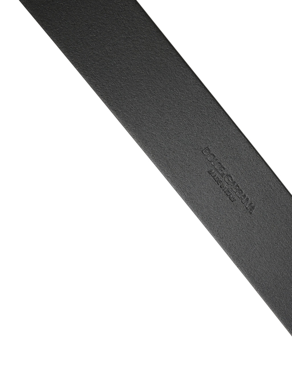 Black Calf Leather Silver Metal Buckle Belt