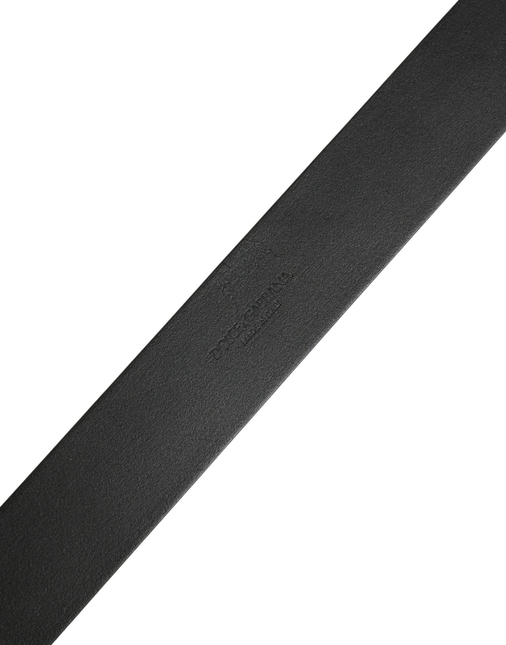 Black Calf Leather Silver Metal Buckle Belt