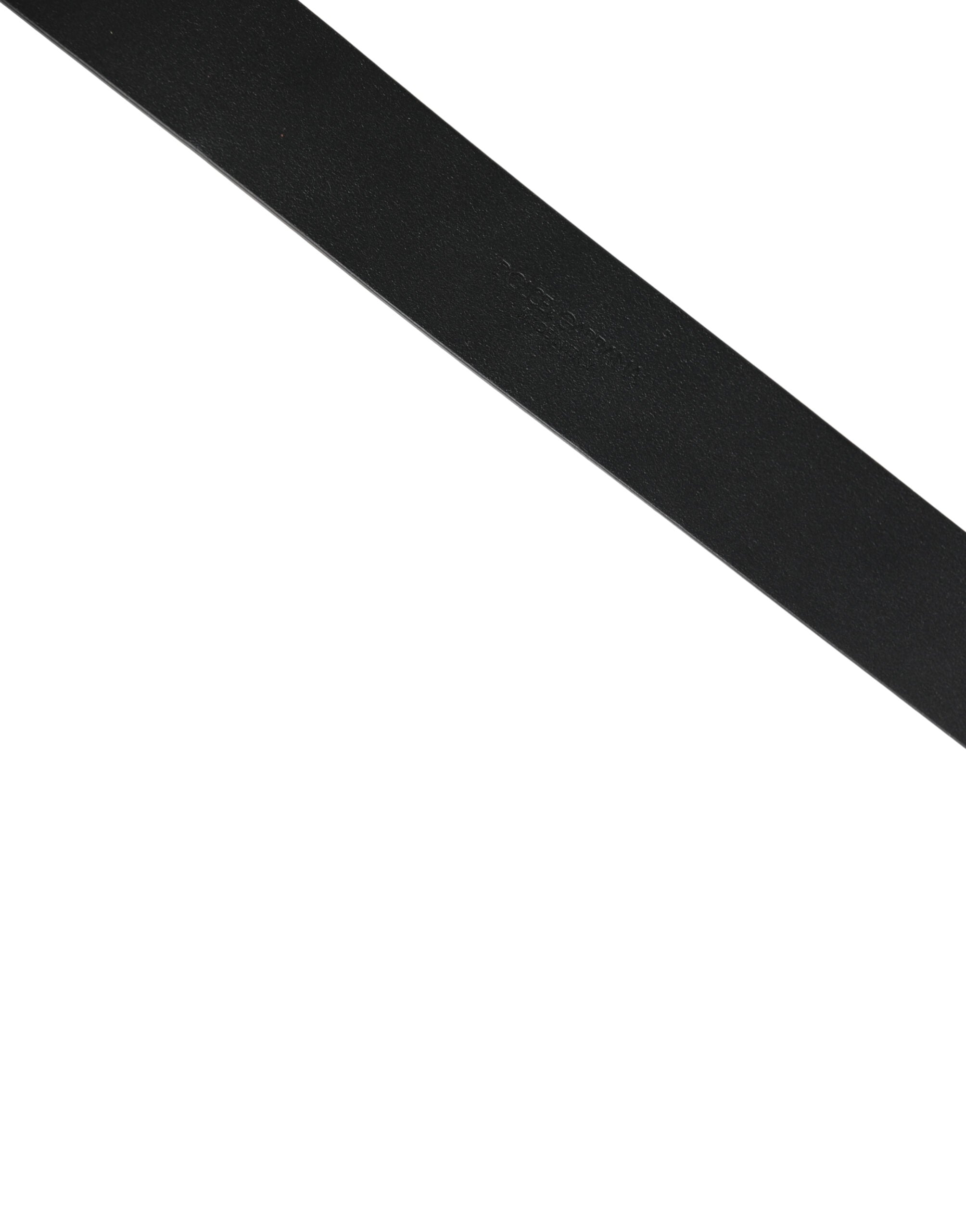 Black Calf Leather Gold Metal Buckle Belt