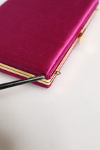Pink Cotton Clutch Evening Crossbody Women Purse Bag