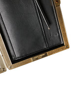 White Lambskin Leather Clutch Evening Women Purse Bag