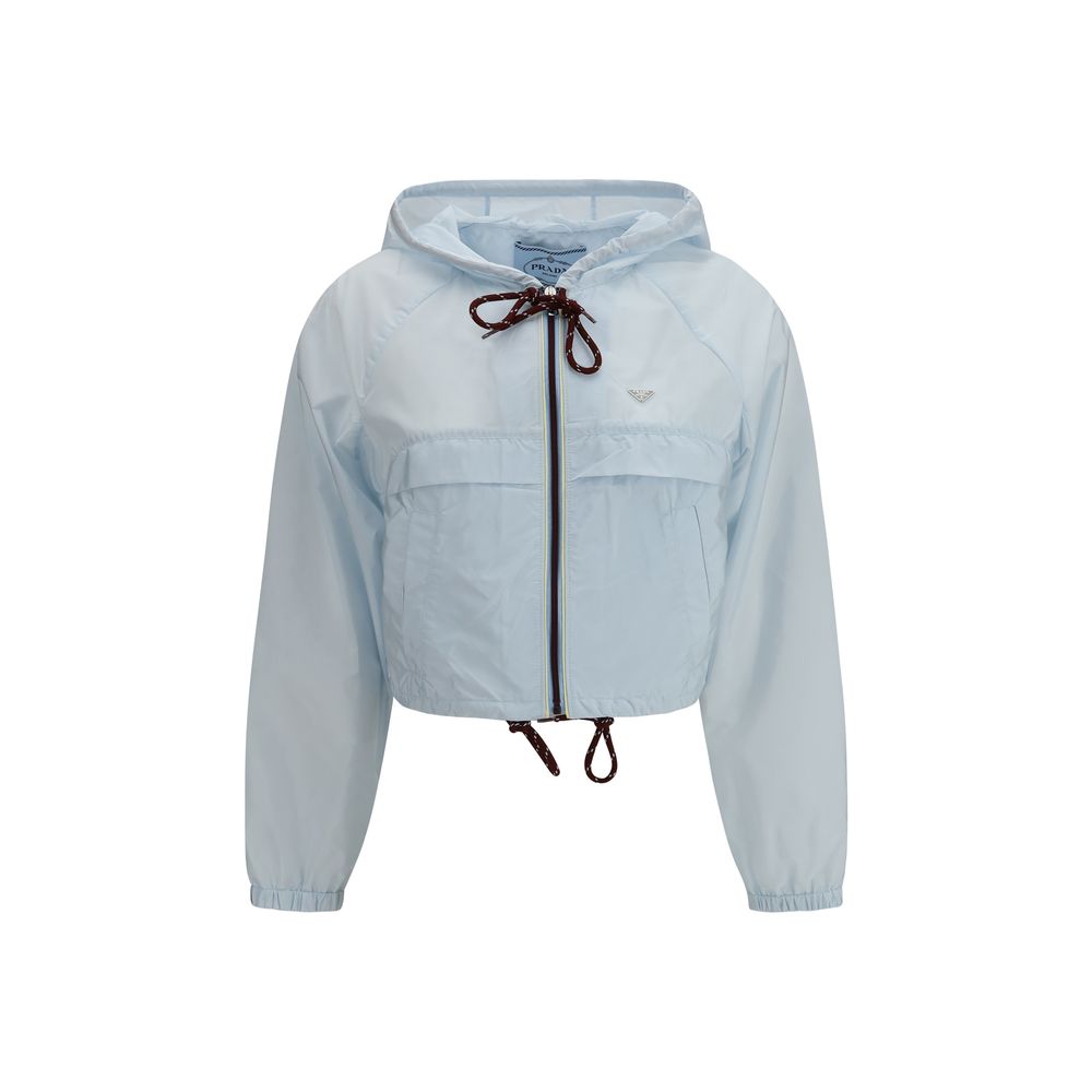Blue Recycled Polyamide Shell Jacket