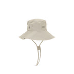 Beige Cotton Bucket Hat