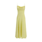 Bicolor Silk Casual Dress